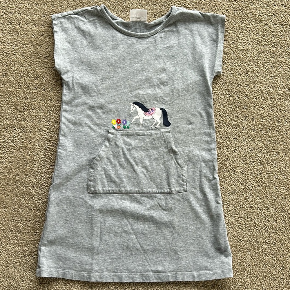 Heather dress with horse detail